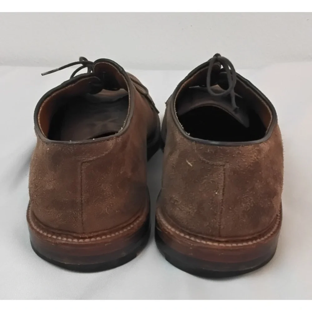 Alden New England Suede Dress Shoes Size 12 B/D Brown Leather #Z5780
